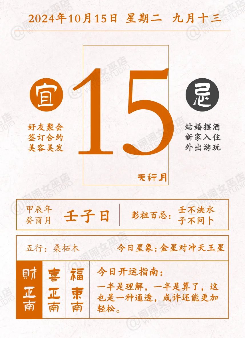 女巫闹闹一周运势