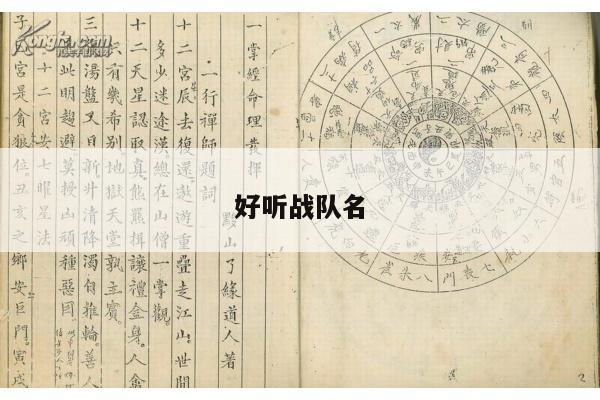 好听战队名